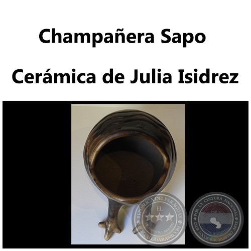 Champañera Sapo - Cerámica de Julia Isidrez